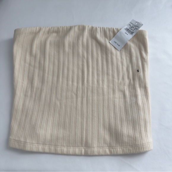 American Eagle Outfitters Tops - AEO NWT Cream Tube Top Sz S